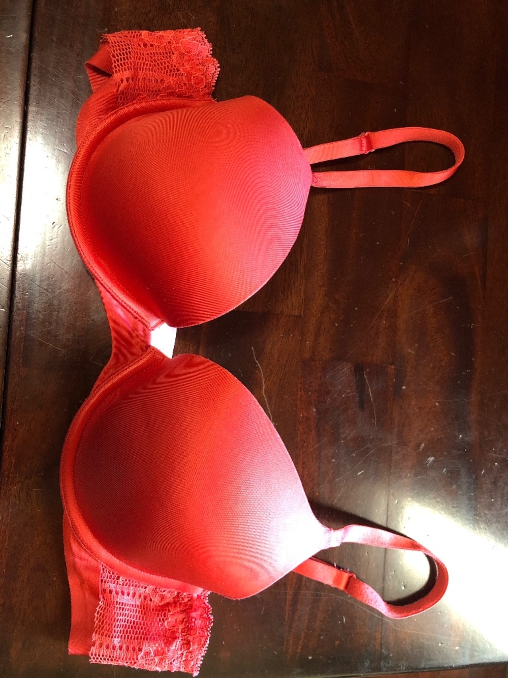 Victoria’s Secret Biofit Demi Uplift vintage coral bra, Size 34C